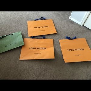 Large designer shopping bags